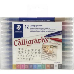 12-Pack Double-Ended Calligraphy Markers TB12LU