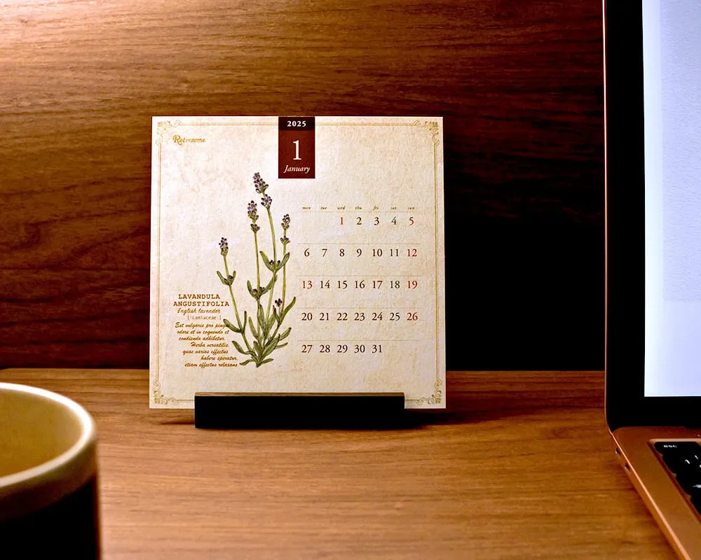 2025 Herb Encyclopedia-style Calendar