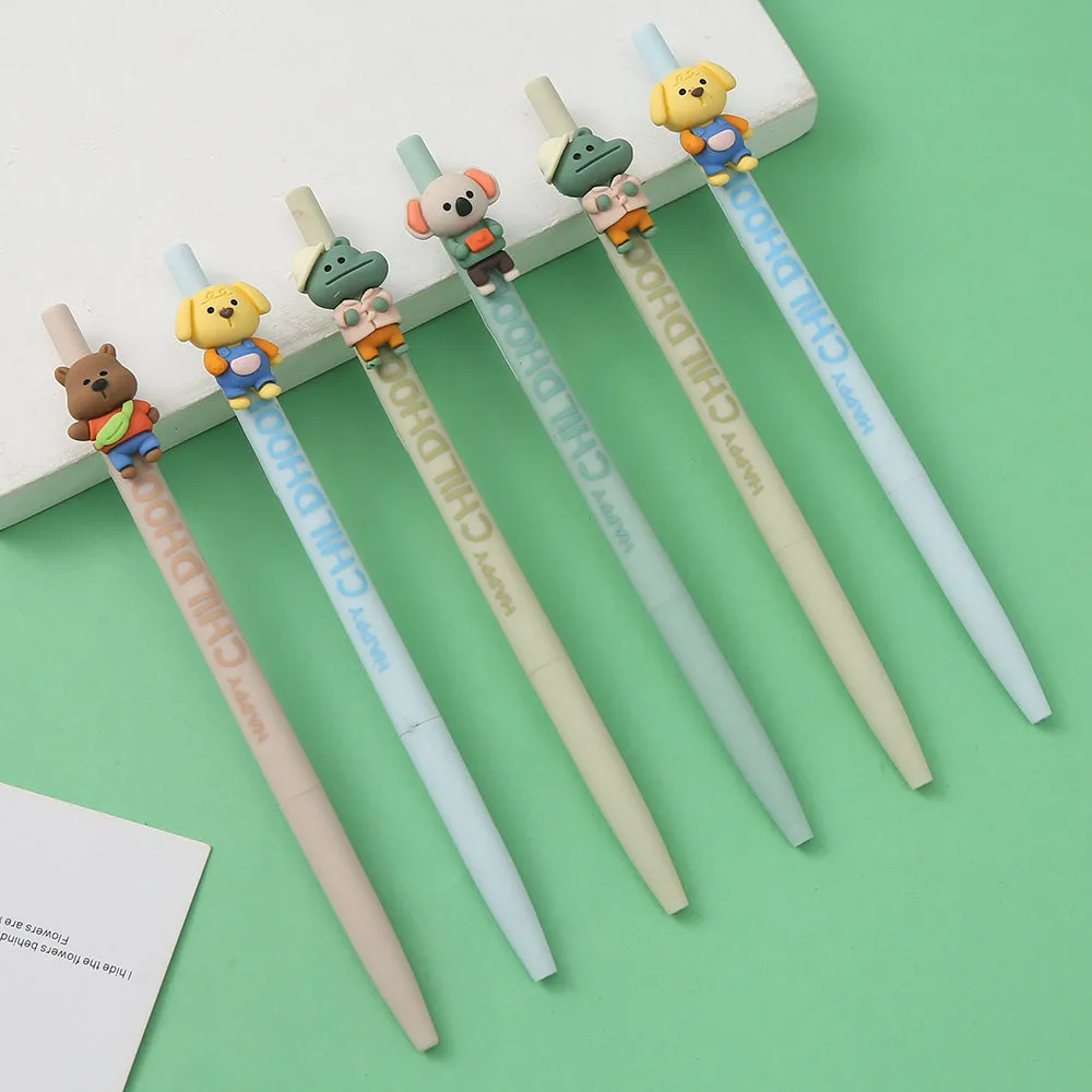 225332 HAPPY CHILDHOOD ANIMALS RETRACTABLE GEL PEN-32