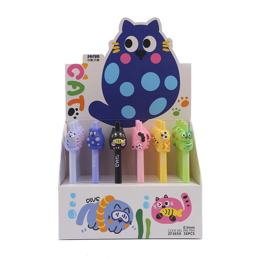 22601 CATS RETRACTABLE GEL PEN-36