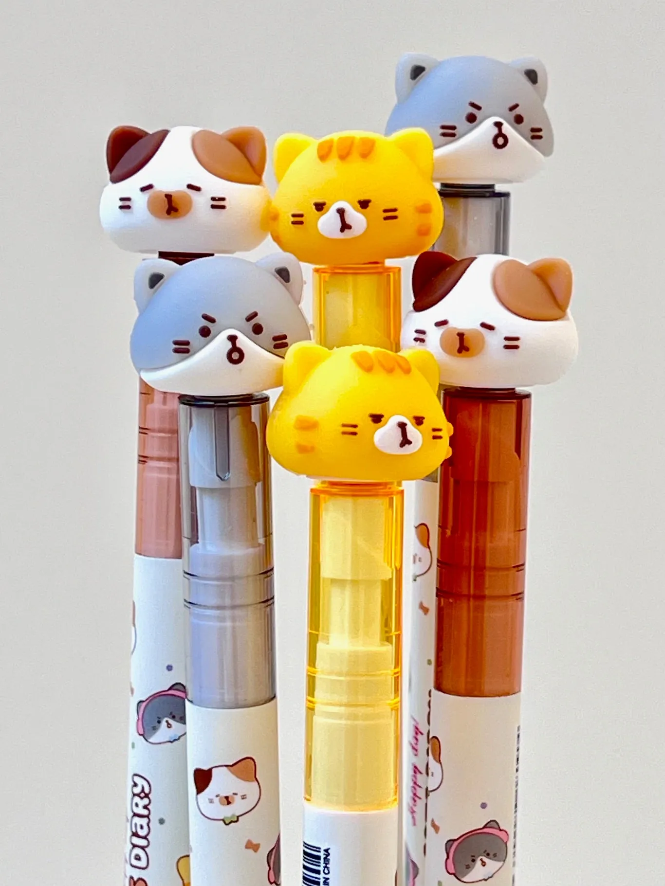 22634 CAT DIARY SPINNING GEL PEN-36