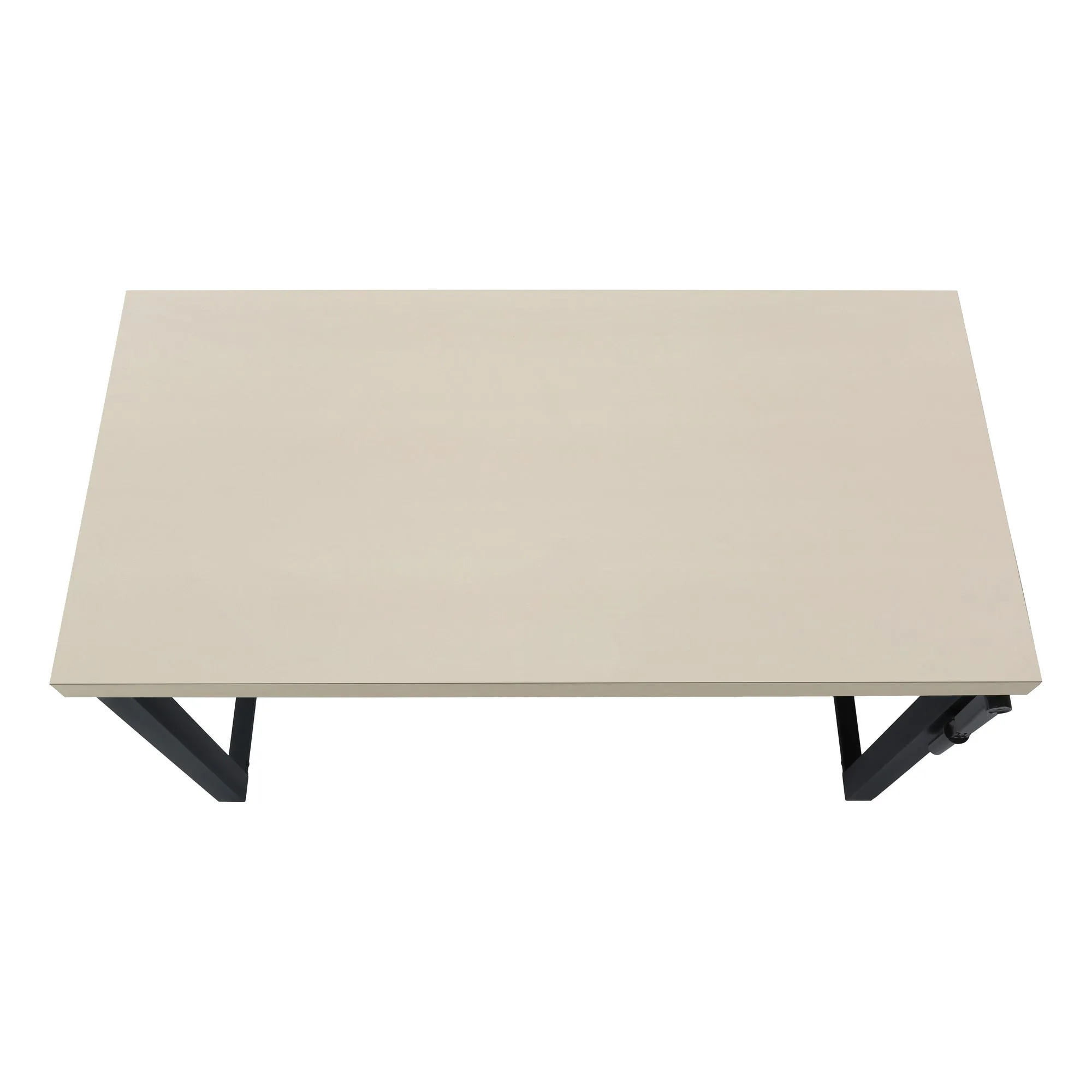 47" Adjustable Height Taupe Home Office Desk