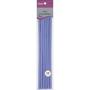 Annie Soft Twist Rollers 1/4" XL Lavender (6pcs)