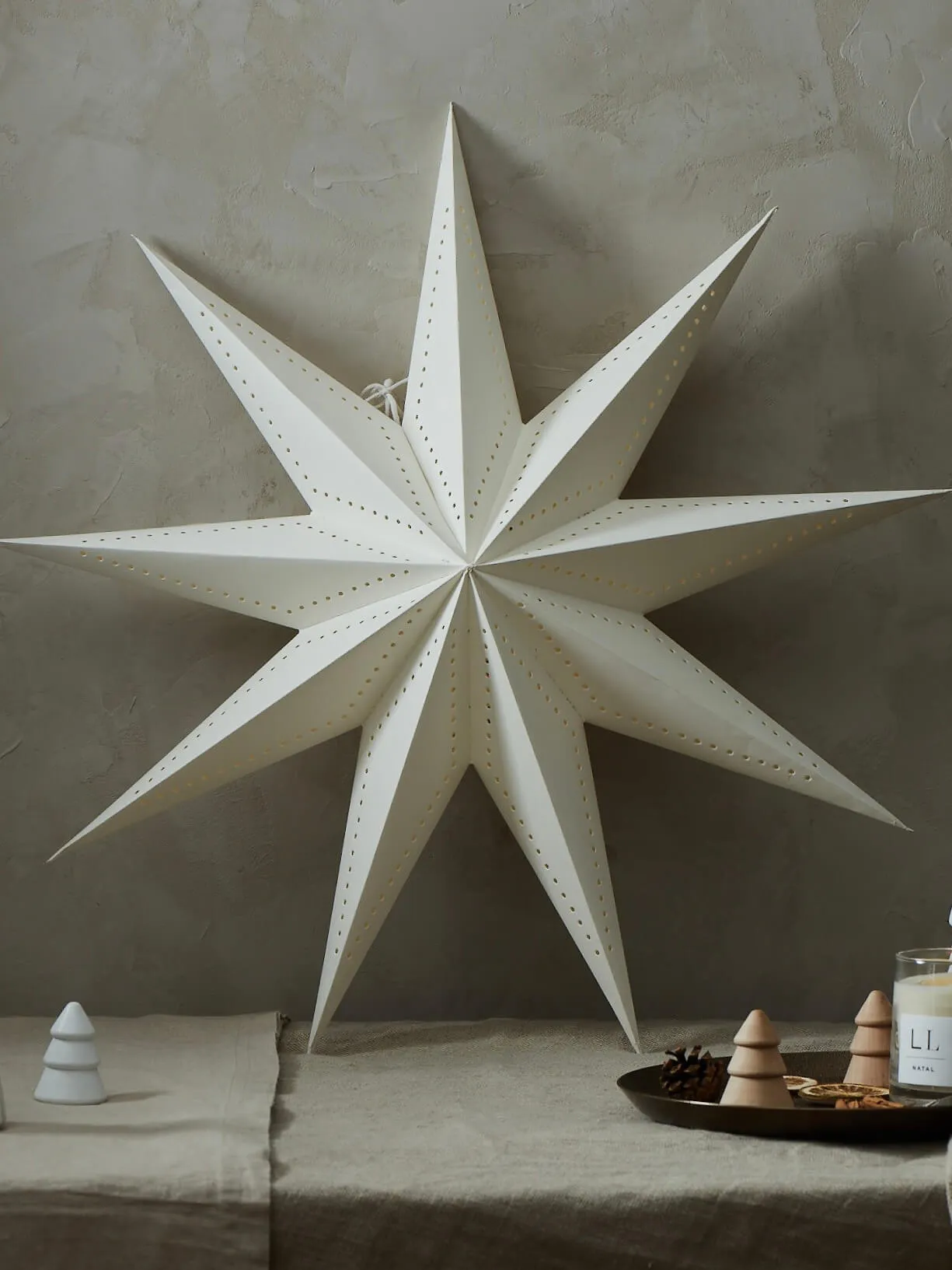 Antique White Detailed Paper Star