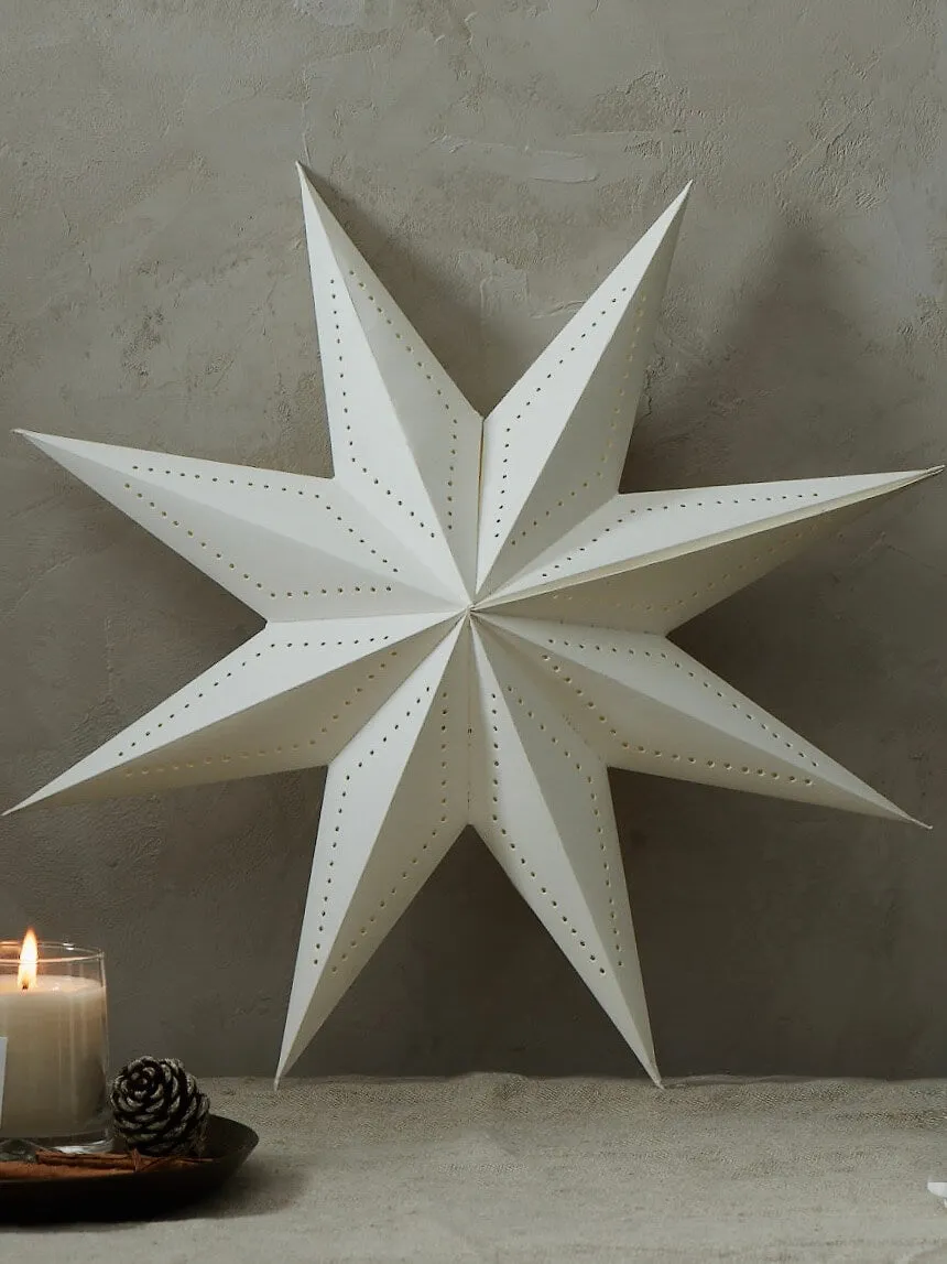 Antique White Detailed Paper Star