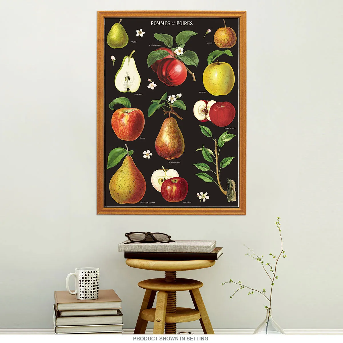 Apples and Pears Vintage Style Poster