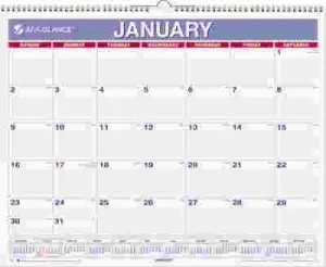 At-A-Glance Monthly Wall Calendar 15 X 12