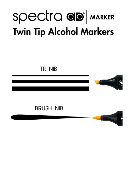 Basic Gray 6 Spectra AD™ Marker (Chartpak Marker)