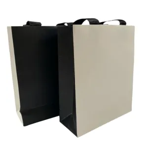 Black and White Double Sided Paper Bag