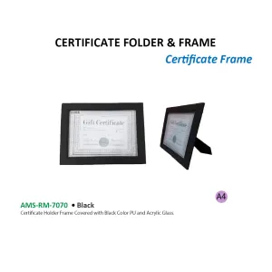 CERTIFICATE FOLDER & FRAME - AMS-RM-7070