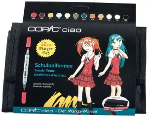 Copic Ciao Set 12 In Wallet School Uniform - COP 22075732