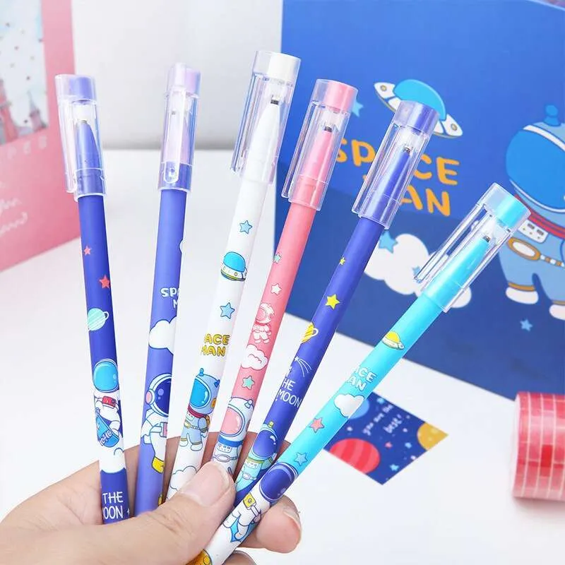 Cute printed gel pen multicolour pack of 12 pens