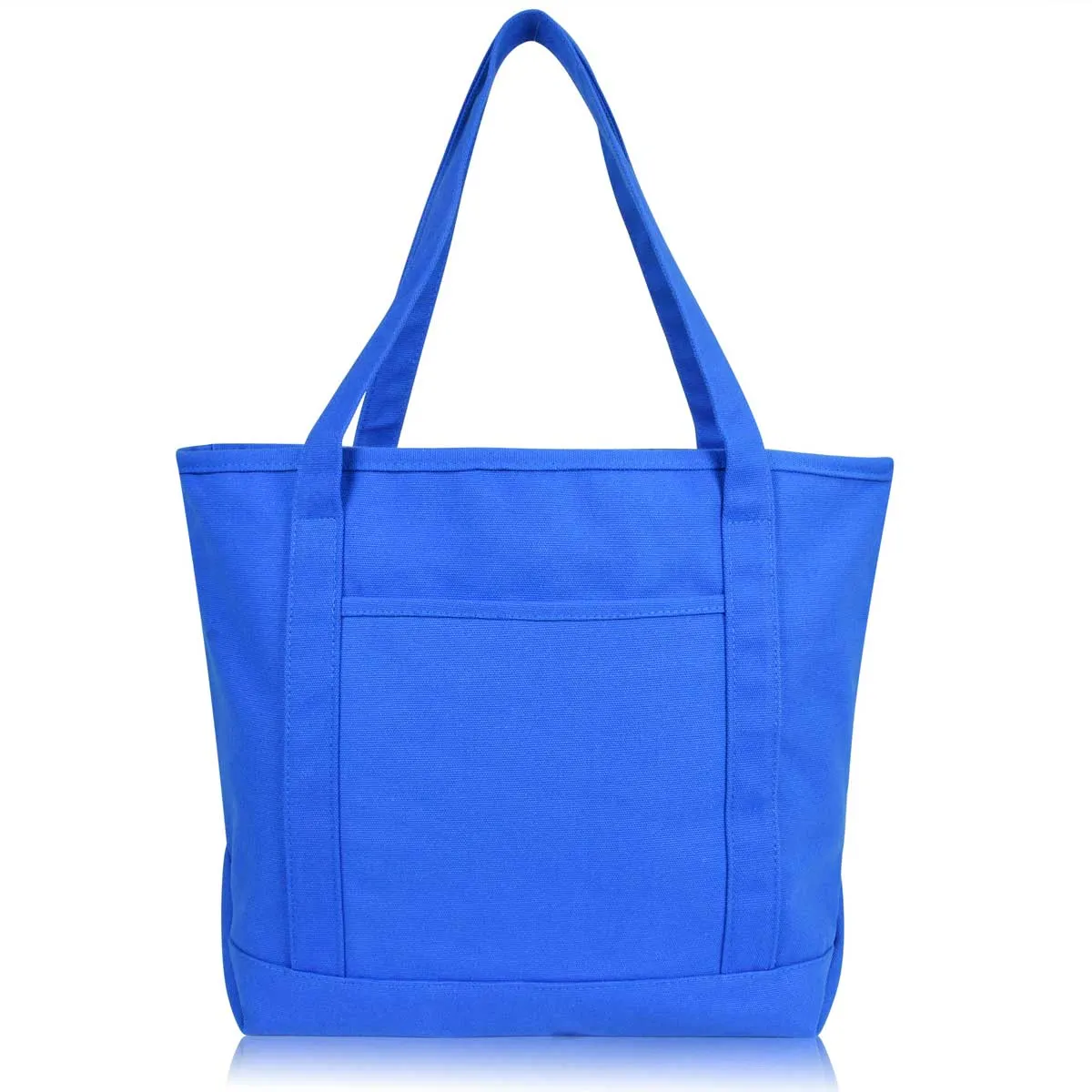 Dalix  20" Solid Color Soft Canvas Tote Bag