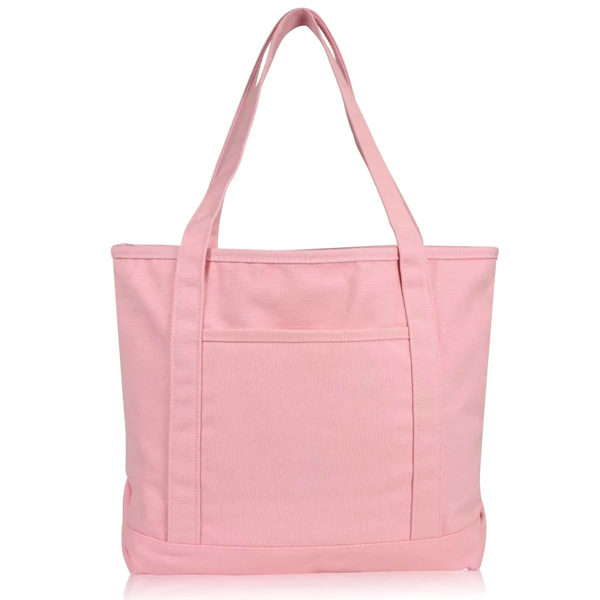 Dalix  20" Solid Color Soft Canvas Tote Bag