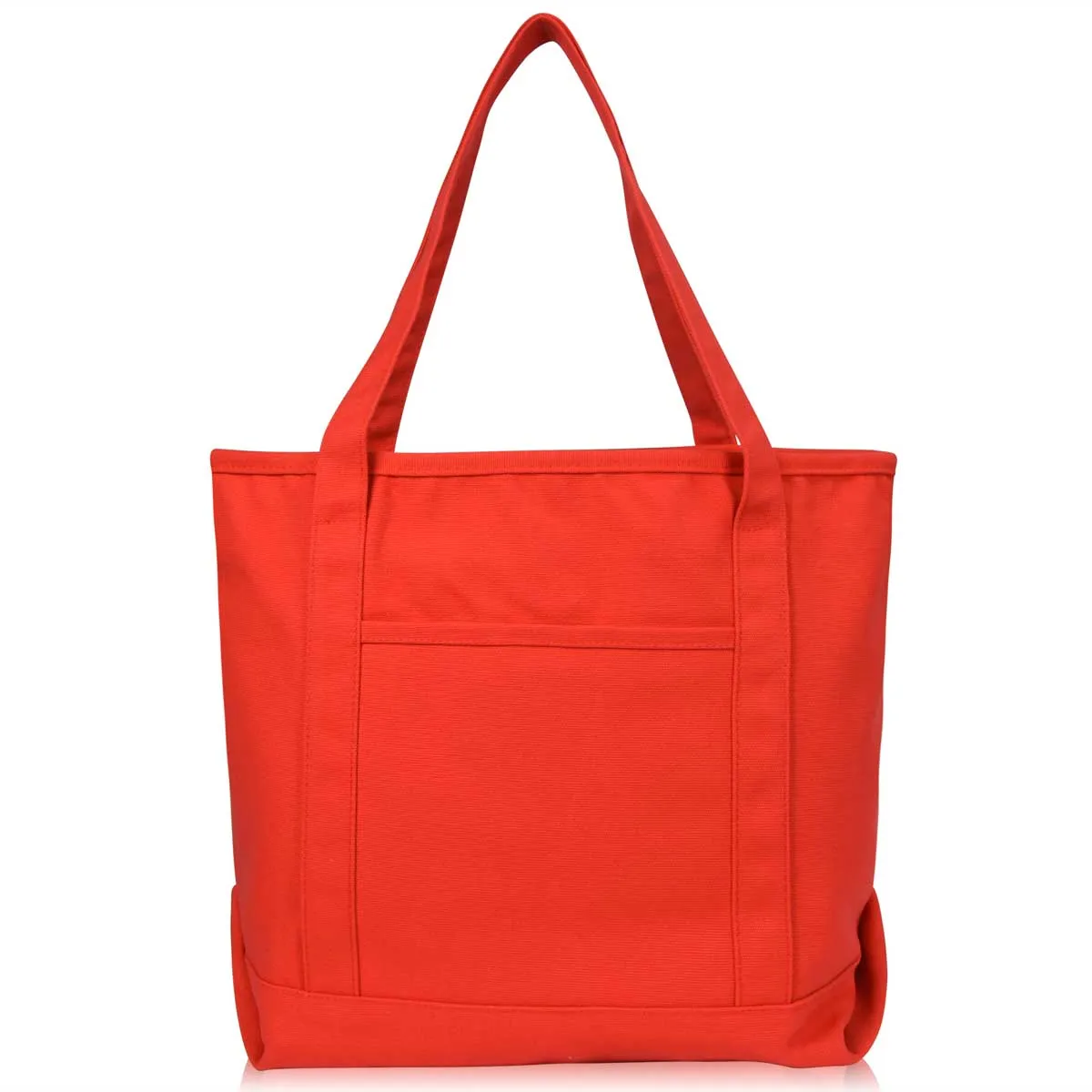 Dalix  20" Solid Color Soft Canvas Tote Bag