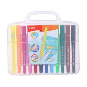 Deli Felt Pen 12 colors - U Touch