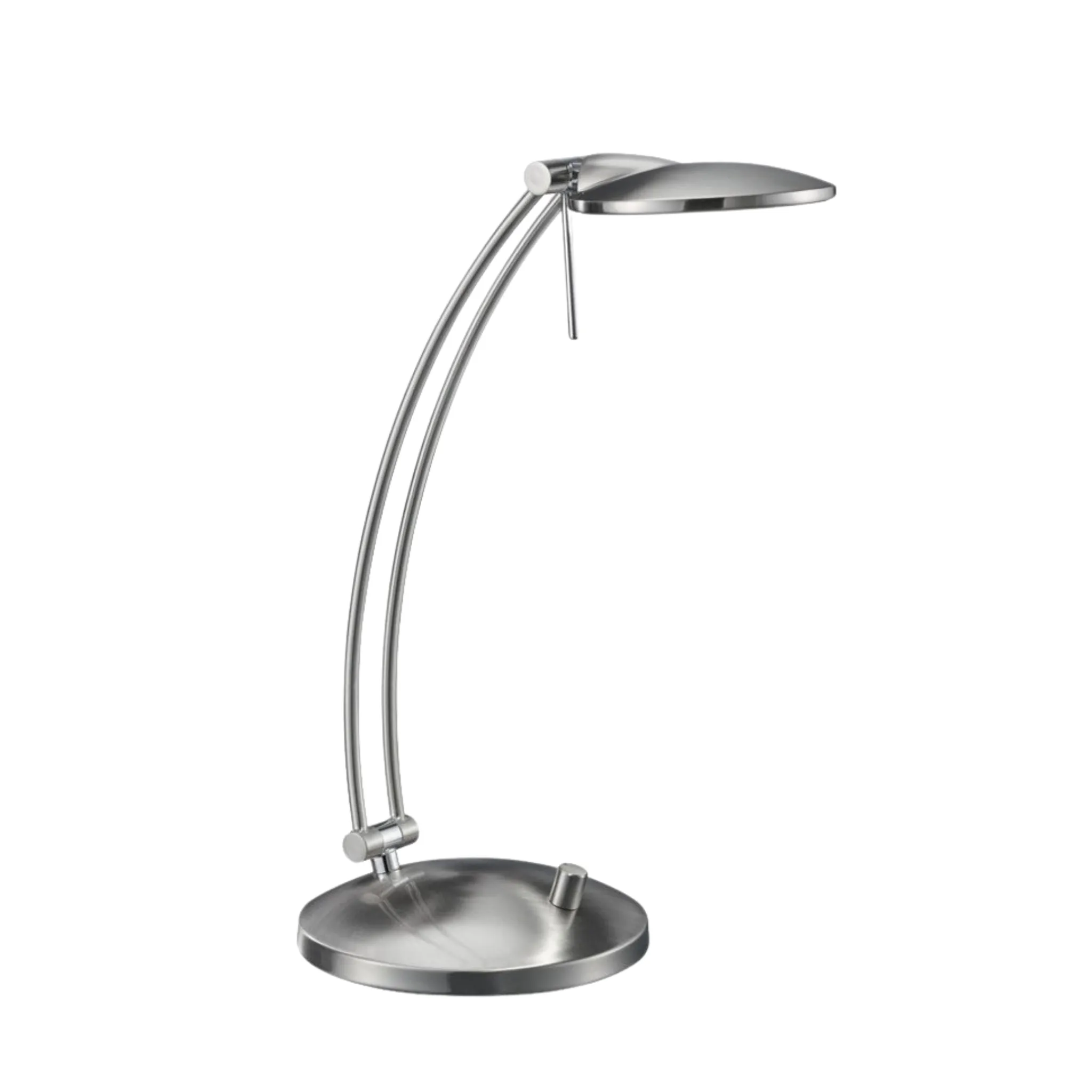 Dessau Arch Desk Lamp in Satin Nickel