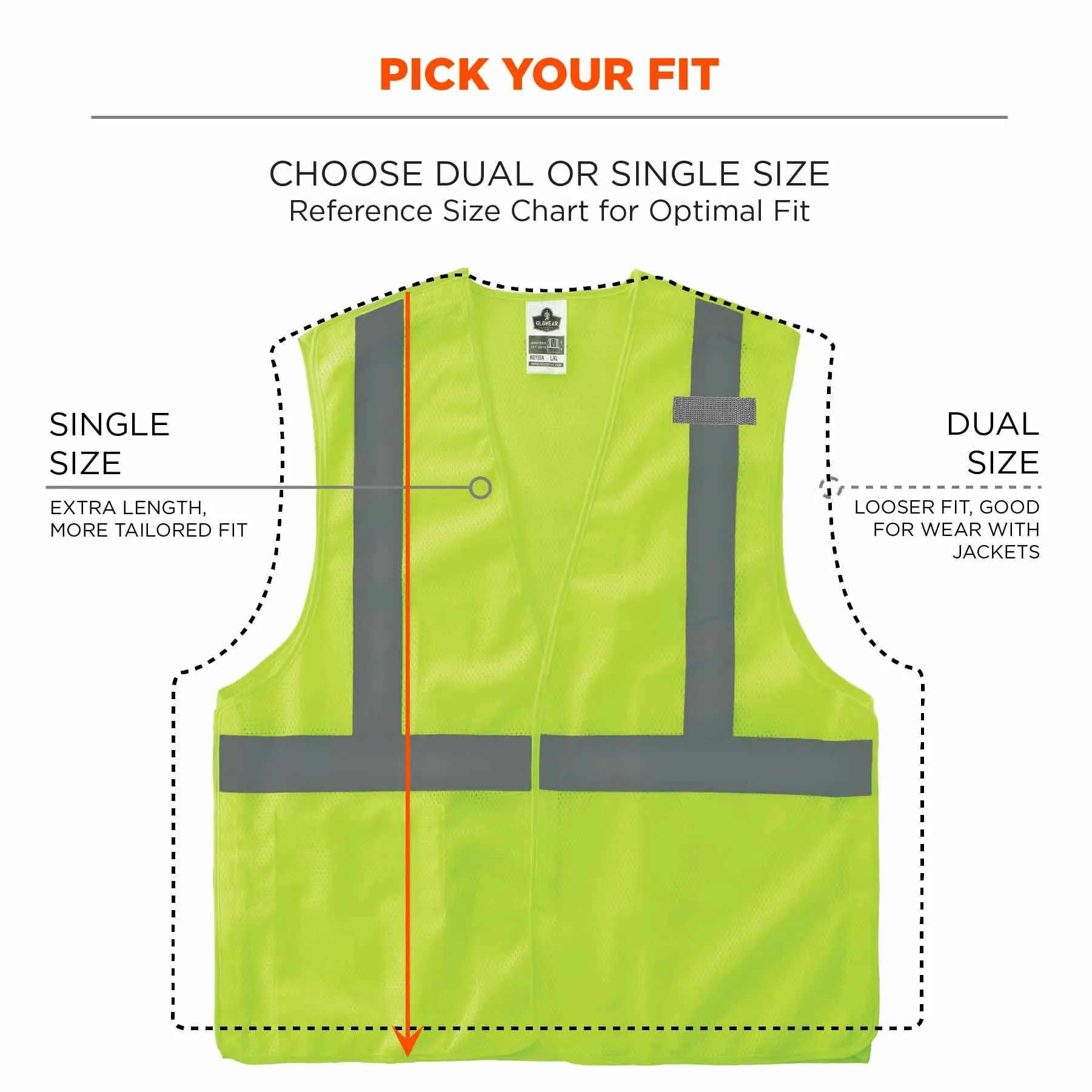 Ergodyne 24543 8215BA-S M Lime Class 2 Economy Breakaway Mesh Vest - Single Size