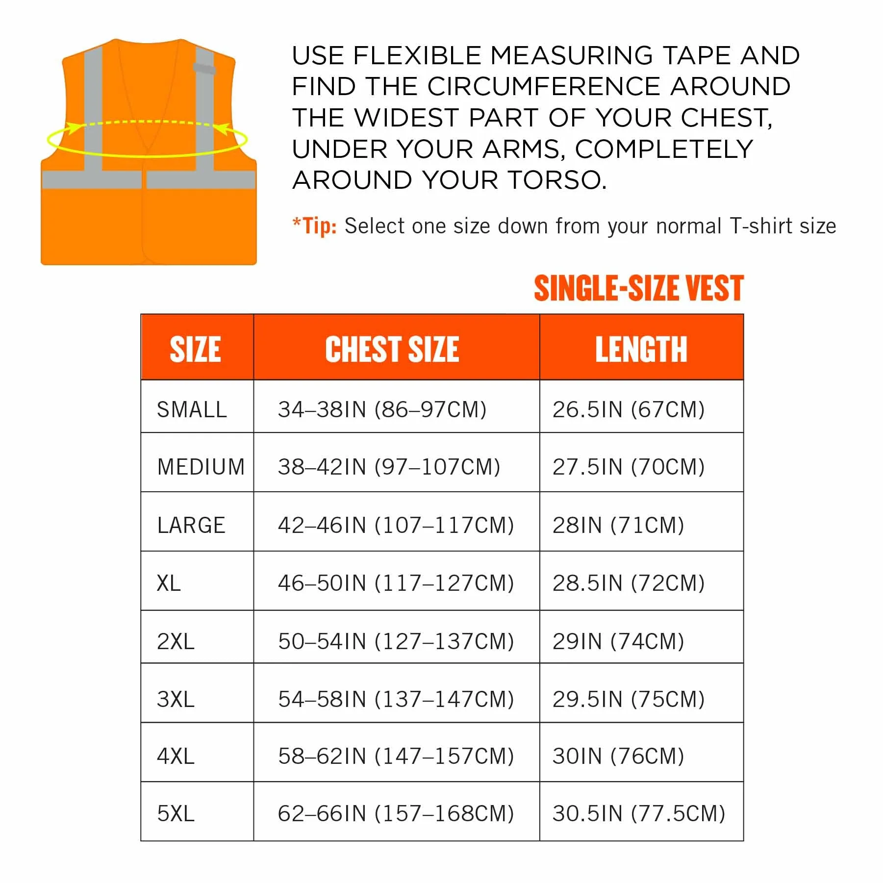 Ergodyne 24551 8215BA-S XS Orange Class 2 Economy Breakaway Mesh Vest - Single Size