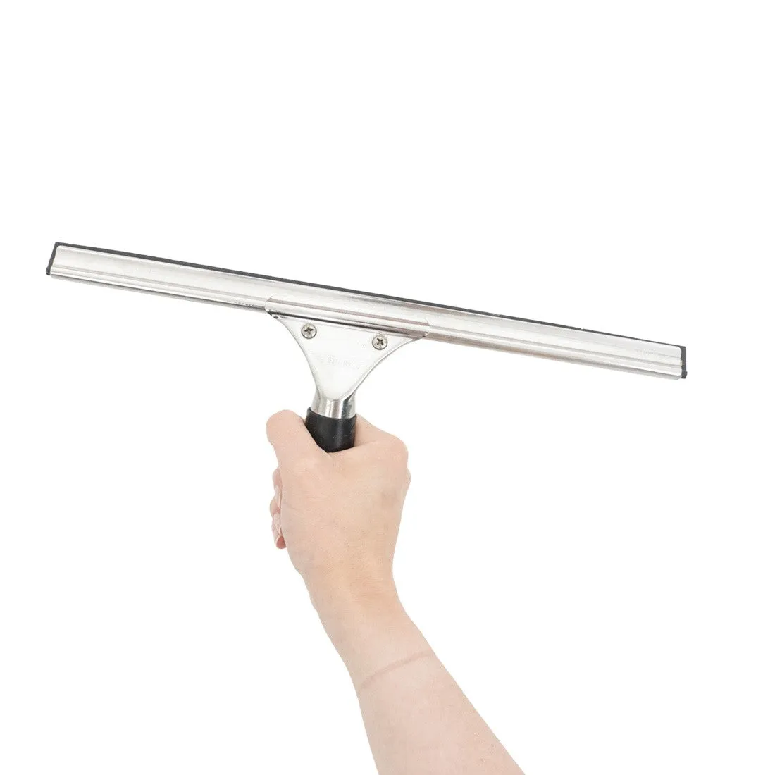 Ettore Complete Stainless Steel with Rubber Grip Squeegee