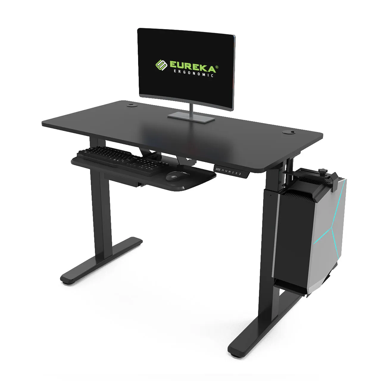 Eureka Ergonomic 48" Electric Standing Desk Height Adjustable Desk Stand Up Desk Computer Desks Dual Motors with Self-Locking Protection, EHD-4801