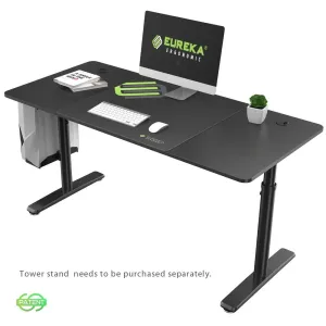 Eureka Ergonomic 60'' Mechanically Height Adjustable Home-Office Computer Desk, ERK-IMOD-60B