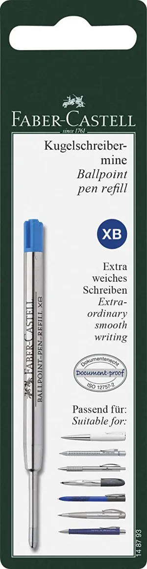 FABER-CASTELL Ballpoint Pen Refill Blue XB in BC