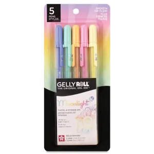 Gelly Roll Moonlight Pen Set of 5-Color Moonlight Bold Pastel