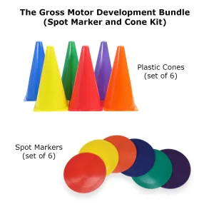 Gross Motor Development Bundle (Spot Markers and Cone Kit)