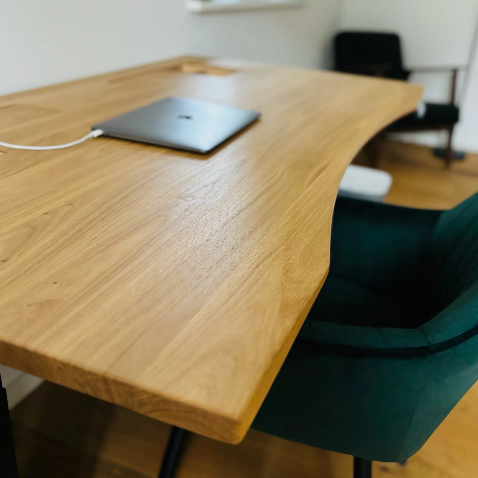 Oak standing desk