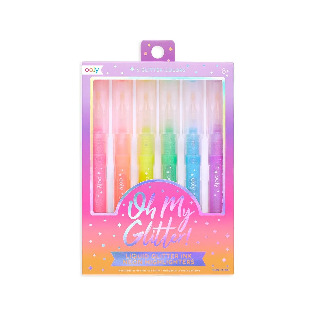 Oh My Glitter! Neon Highlighters (Set of 6)