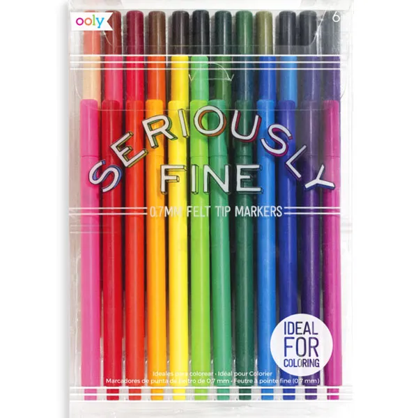 Seriously Fine Felt Tip Markers