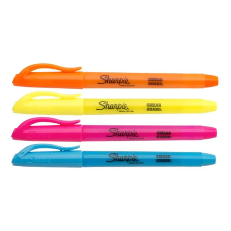 Sharpie Chisel Tip Pocket Highlighter Multicolour Set Of 4 Pieces