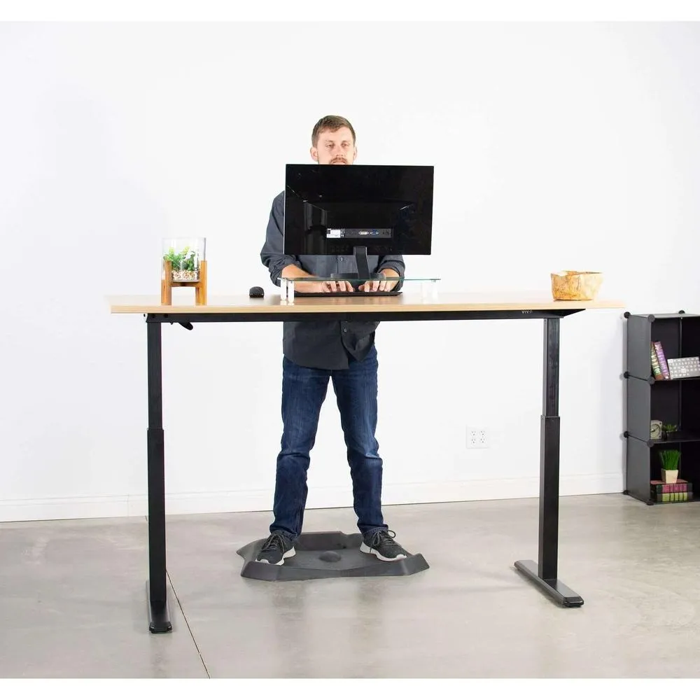 VIVO 40”-80”  Height-Adjustable Standing Desk Frame Crank Ergonomic System, DESK-V101M/V101MW