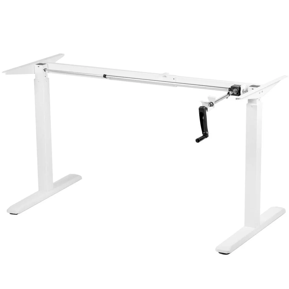 VIVO 40”-80”  Height-Adjustable Standing Desk Frame Crank Ergonomic System, DESK-V101M/V101MW