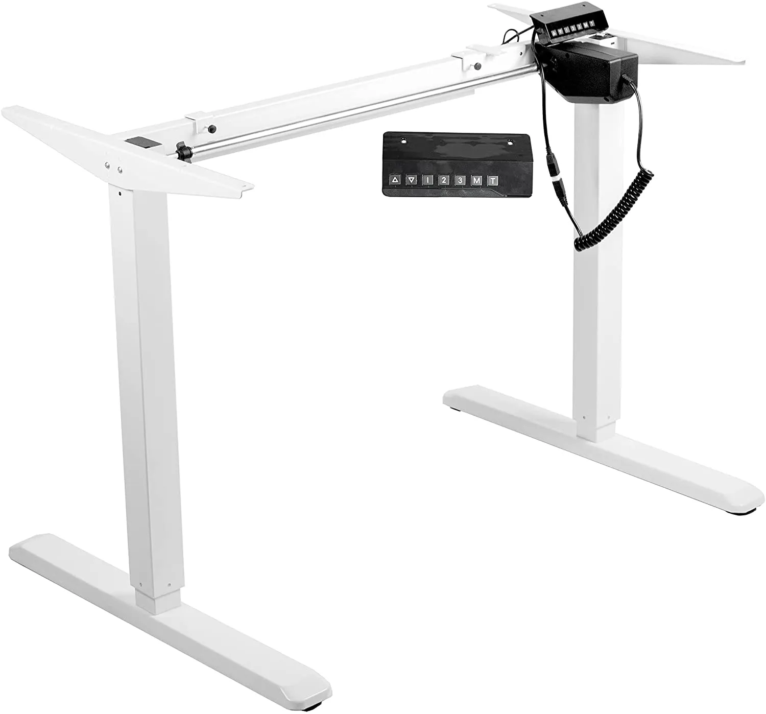 VIVO Black Electric Height-Adjustable Standing Desk Frame Base, DESK-V101EB, DESK-V101EW