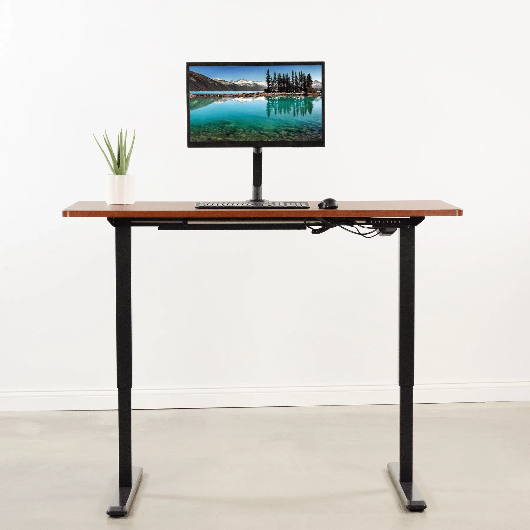 VIVO Black Electric Height-Adjustable Standing Desk Frame Base, DESK-V101EB, DESK-V101EW